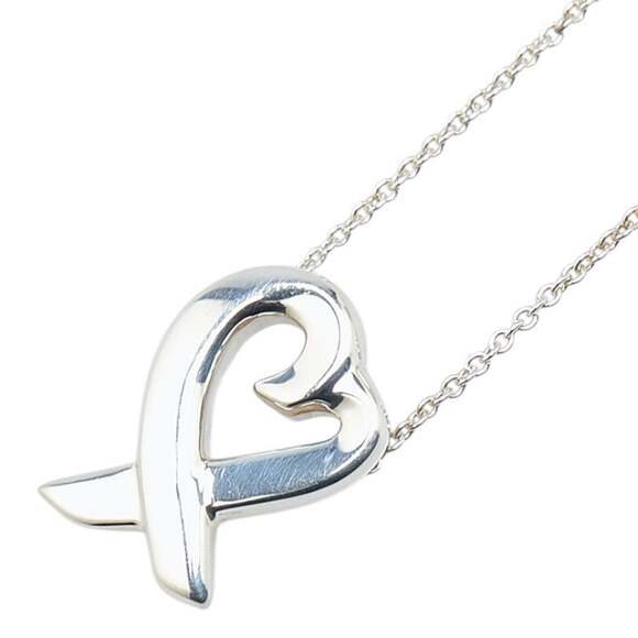 Tiffany Loving Heart Necklace SV925 Silver Women's TIFFANY&Co.